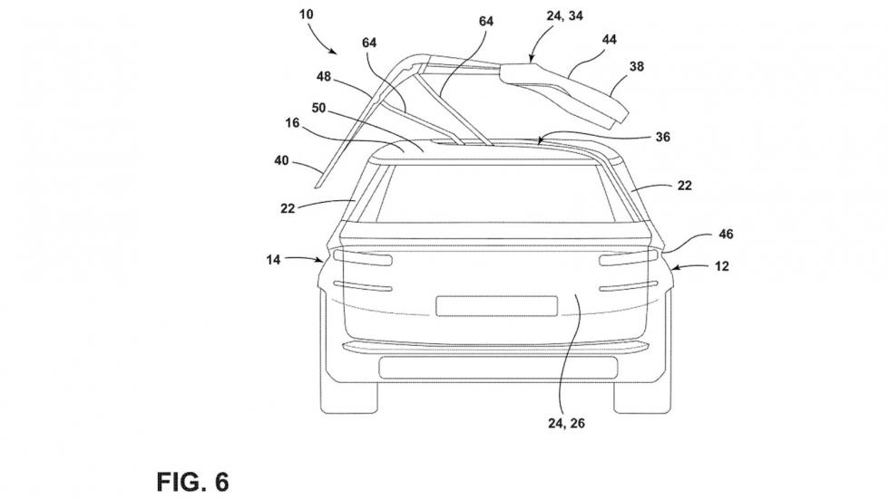 Ford: Πατέντα δείχνει SUV με τεράστια πόρτα που ανοίγει προς τα πάνω 